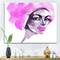 Designart - African American Woman Fashion Portrait - Modern Canvas Wall Art Print